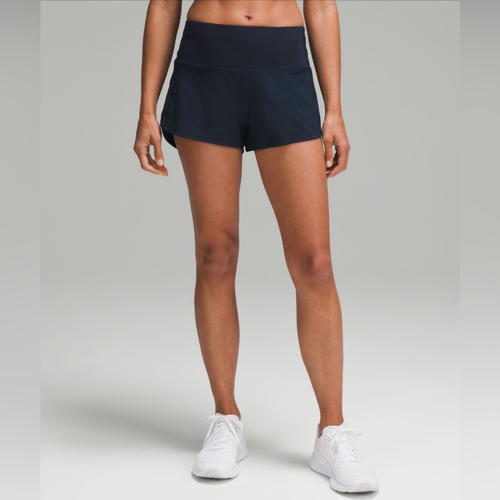 Lululemon speed up high-rise lined short 2.5” in black